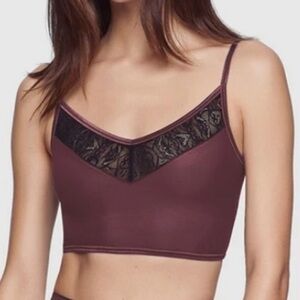 NWT Kiki Montparnasse Burgundy Athlesure Bralette